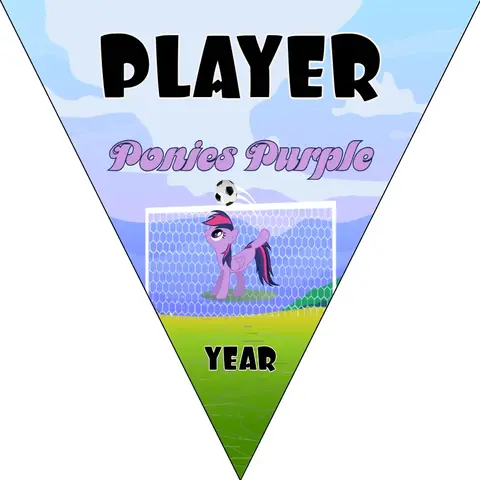 Ponies Purple Soccer Banner-soccer-flash-banners-picture