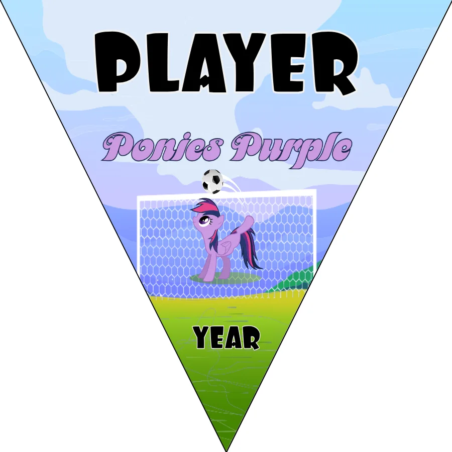 Ponies Purple Soccer Banner-soccer-flash-banners-picture