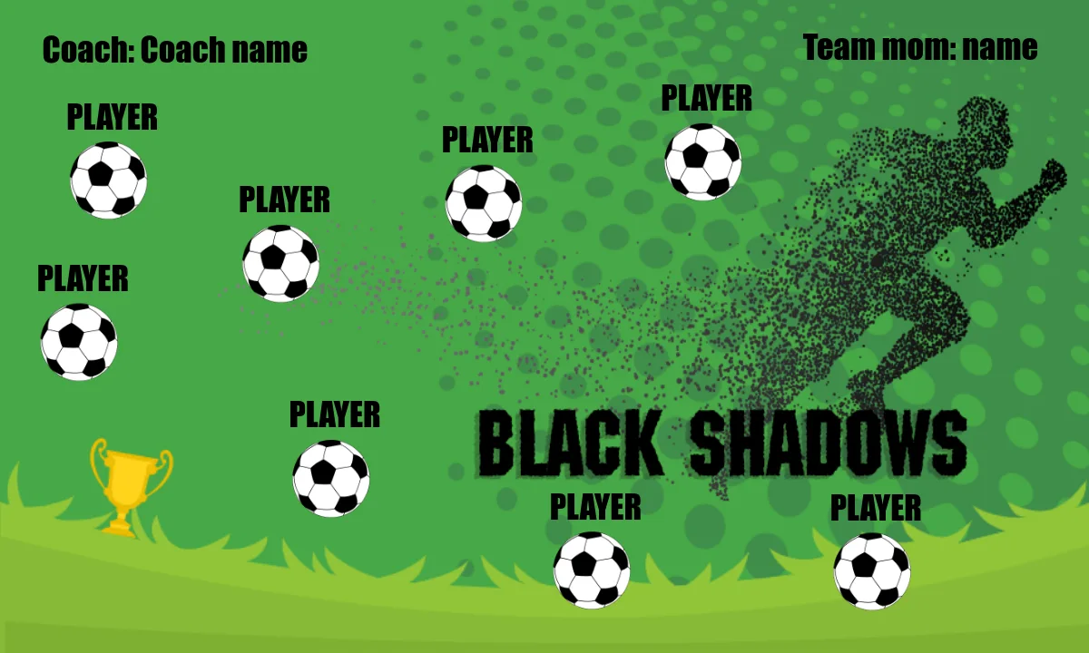 Black Shadows Soccer Banner-soccer-team-banner-homemade-picture